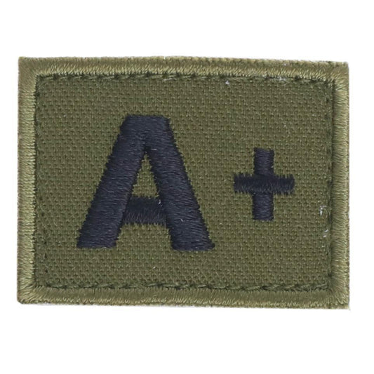 Blodgruppsmärke A+ (Märken) från Hildeq. Oliv | TacNGear - Utrustning för polis och militär och outdoor.