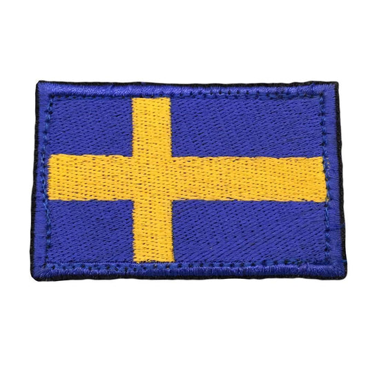 Svensk flagga med kardborre 6x4 cm (Märken) från Hildeq. | TacNGear - Utrustning för polis och militär och outdoor.