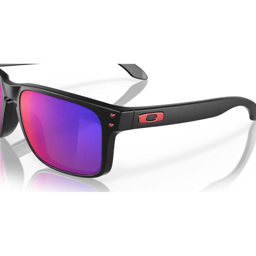 Oakley Holbrook - Matte Black + Red Iridium lens