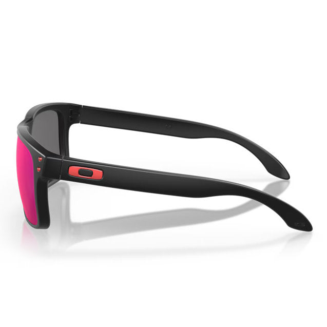 Oakley Holbrook - Matte Black + Red Iridium lens