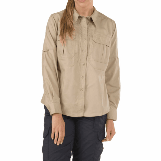 5.11 Women's Taclite Pro Long Sleeve Shirt (Skjortor) från 5.11 Tactical. TDU KhakiXS | TacNGear - Utrustning för polis och militär och outdoor.