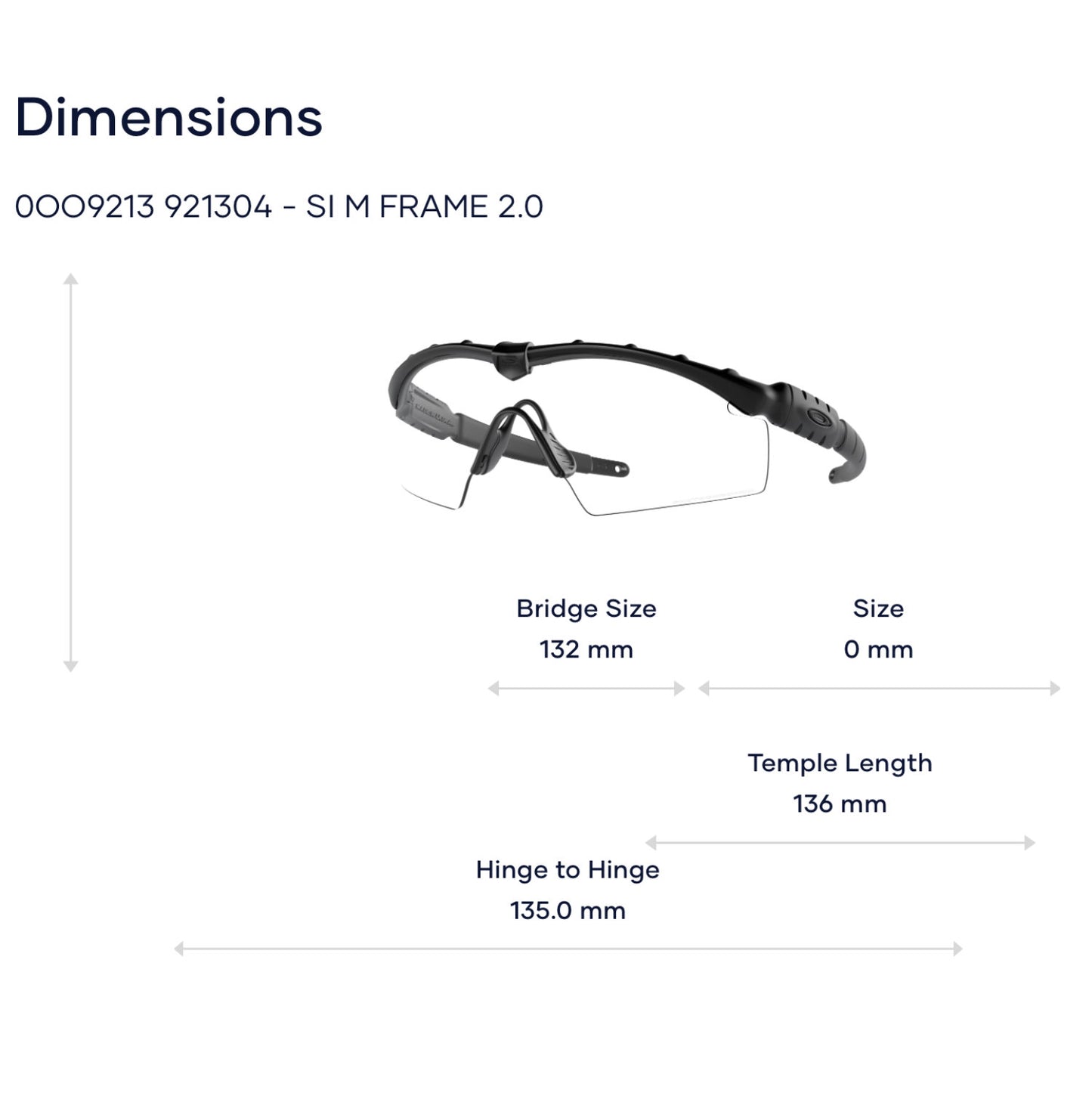 Oakley Standard Issue Ballistic M Frame 2.0 Strike - Matte Black - Clear Lens