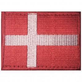 Dansk flagga med kardborre 7x5,3 cm (Märken) från Hildeq. | TacNGear - Utrustning för polis och militär och outdoor.