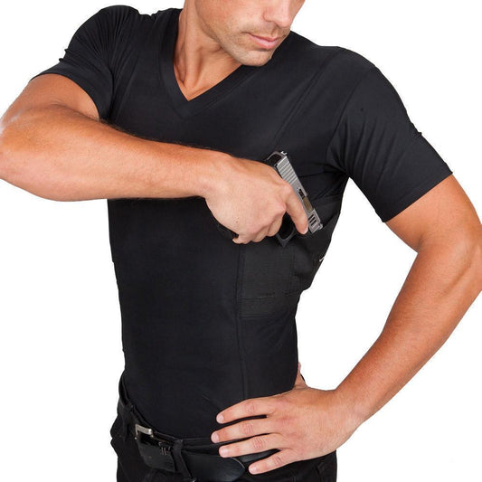 UnderTech Men's Concealed Carry V-Neck Shirt (Bärsystem) från UnderTech Undercover. | TacNGear - Utrustning för polis och militär och outdoor.