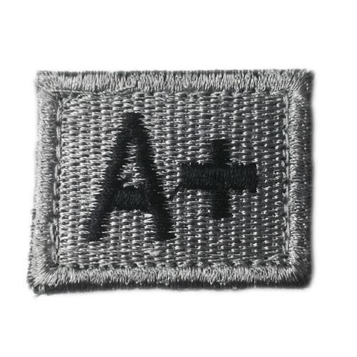 Blodgruppsmärke A+ (Märken) från Hildeq. Grå | TacNGear - Utrustning för polis och militär och outdoor.