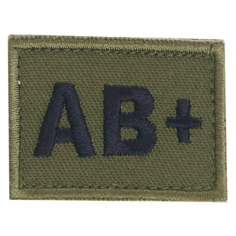 Blodgruppsmärke AB+ (Märken) från Hildeq. Oliv | TacNGear - Utrustning för polis och militär och outdoor.