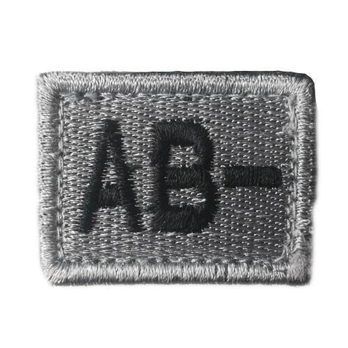 Blodgruppsmärke AB- (Märken) från Hildeq. Grå | TacNGear - Utrustning för polis och militär och outdoor.