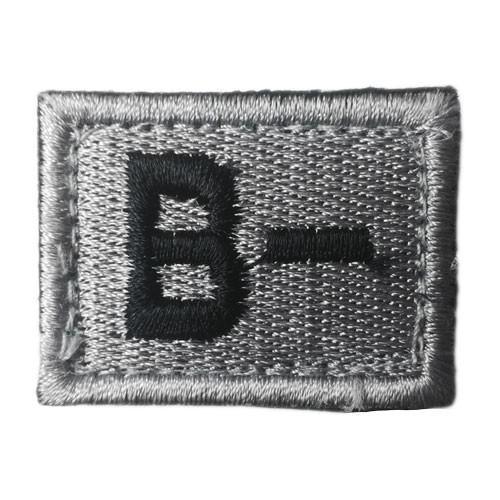Blodgruppsmärke B- (Märken) från Hildeq. Grå | TacNGear - Utrustning för polis och militär och outdoor.