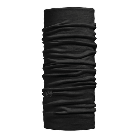 Buff Merino Lightweight Neckwear (Halsdukar) från Buff. Solid Black | TacNGear - Utrustning för polis och militär och outdoor.