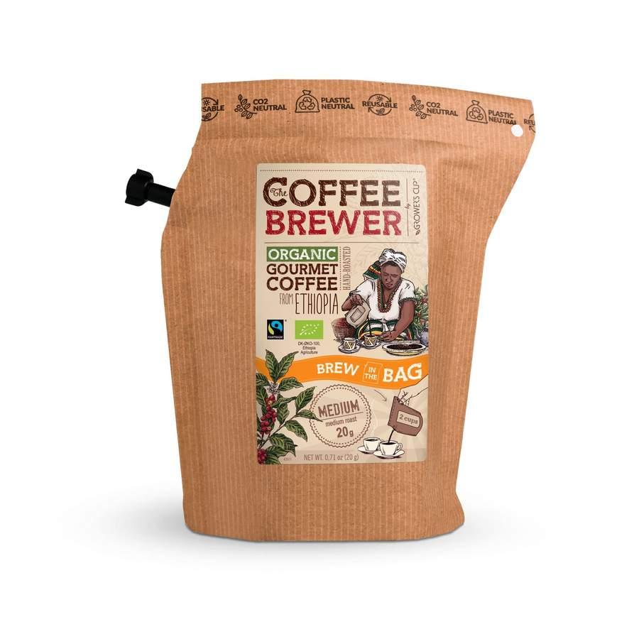 Growers cup 2-cups Ethiopia Medium Roast Coffe Brewers Organic & Fairtrade (Mat & Dryck) från Growers cup. | TacNGear - Utrustning för polis och militär och outdoor.
