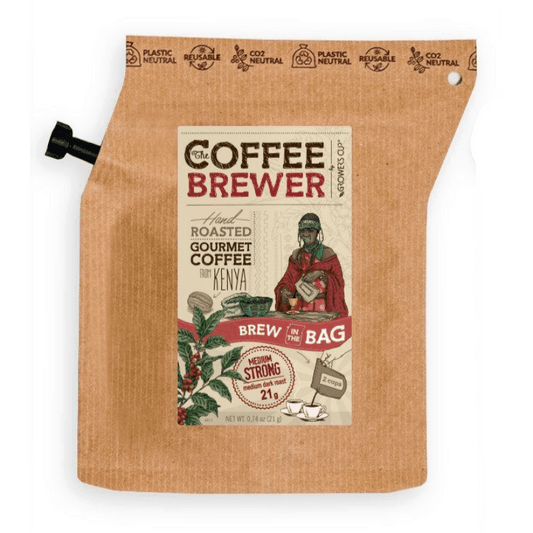Growers cup 2-cups Kenya Medium Roast Coffe Brewers Organic (Mat & Dryck) från Growers cup. | TacNGear - Utrustning för polis och militär och outdoor.