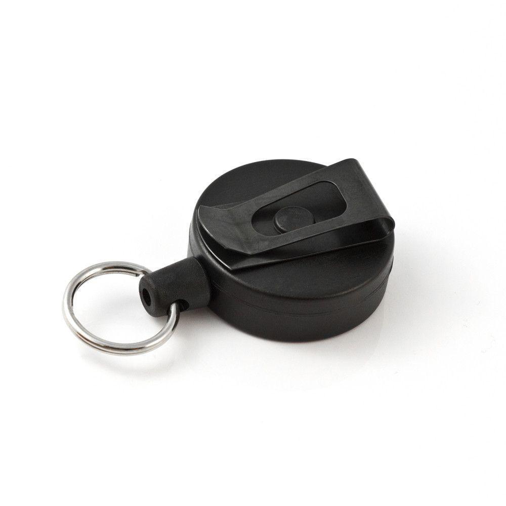 Key-Bak 90cm kevlartråd, svart roterande med plastclip. (Hållare & Fickor) från Key-Bak. | TacNGear - Utrustning för polis och militär och outdoor.