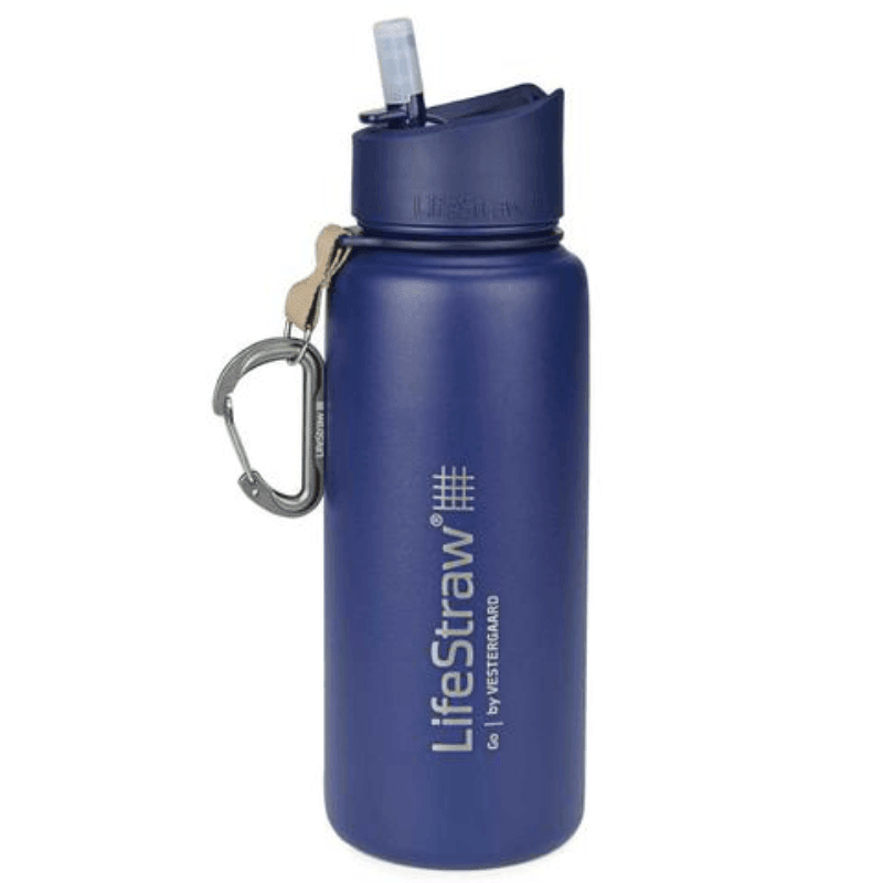 Lifestraw Go Stainless Steel (Vattenrening) från LifeStraw. Blå | TacNGear - Utrustning för polis och militär och outdoor.