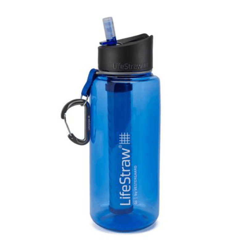 Lifestraw Go Water Filter Bottle 1L (Vattenrening) från LifeStraw. Blue | TacNGear - Utrustning för polis och militär och outdoor.