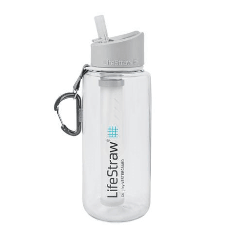 Lifestraw Go Water Filter Bottle 1L (Vattenrening) från LifeStraw. Clear | TacNGear - Utrustning för polis och militär och outdoor.
