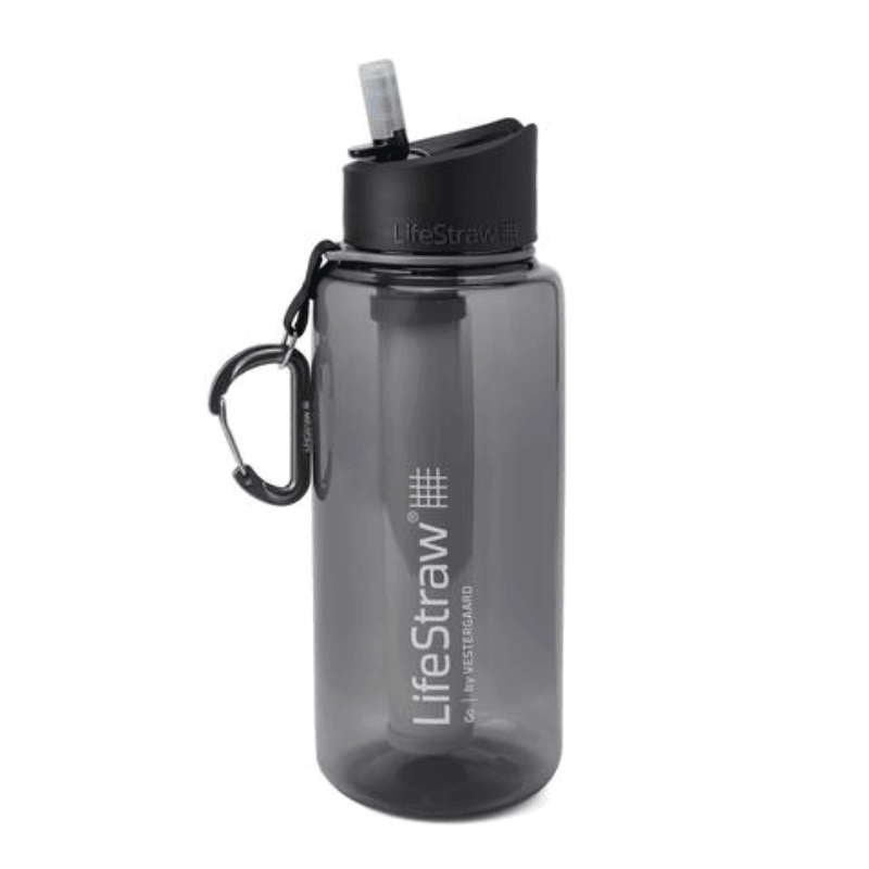 Lifestraw Go Water Filter Bottle 1L (Vattenrening) från LifeStraw. Gray | TacNGear - Utrustning för polis och militär och outdoor.