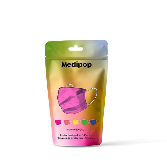 Medipop Ansiktsmask Standard 5-pack (Skyddsutrustning) från Medipop. | TacNGear - Utrustning för polis och militär och outdoor.