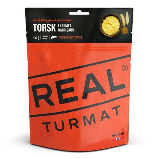 Real Turmat Torsk i gräddig currysås (Mat) från Real Turmat. | TacNGear - Utrustning för polis och militär och outdoor.