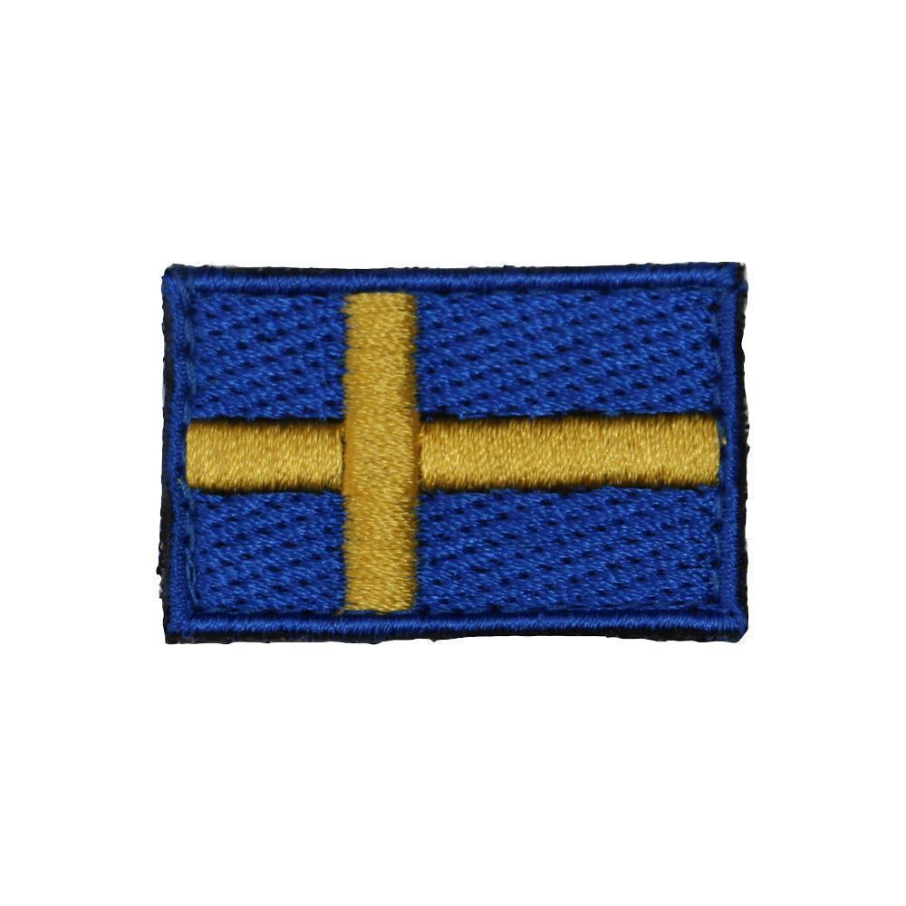 Svensk flagga med kardborre 4x2,5 cm (Märken) från Hildeq. | TacNGear - Utrustning för polis och militär och outdoor.