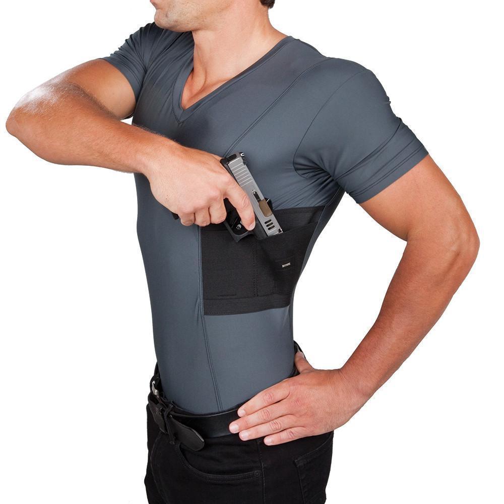 UnderTech Men's Concealed Carry V-Neck Shirt (Bärsystem) från UnderTech Undercover. | TacNGear - Utrustning för polis och militär och outdoor.