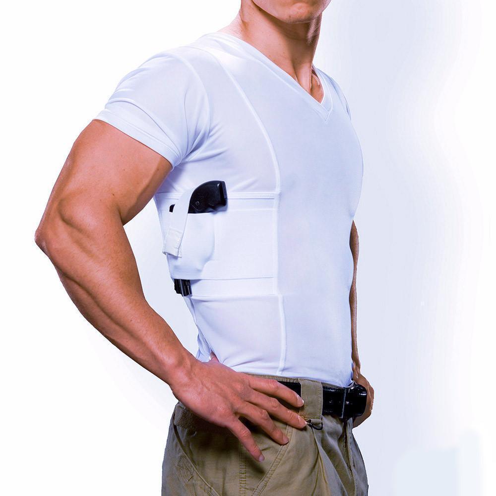 UnderTech Men's Concealed Carry V-Neck Shirt (Bärsystem) från UnderTech Undercover. | TacNGear - Utrustning för polis och militär och outdoor.