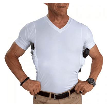 UnderTech Men's Executive Concealed Carry V-Neck Shirt (Bärsystem) från UnderTech Undercover. | TacNGear - Utrustning för polis och militär och outdoor.