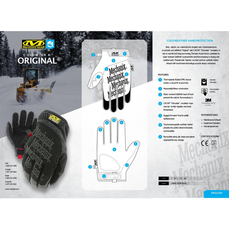 Mechanix Wear ColdWork Original Gloves - Men's CWKMG-58-011 ON SALE!